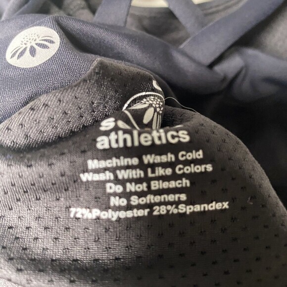 Senita Athletics Sports Bra Womens Small Black Missing Padding - Picture 5 of 5